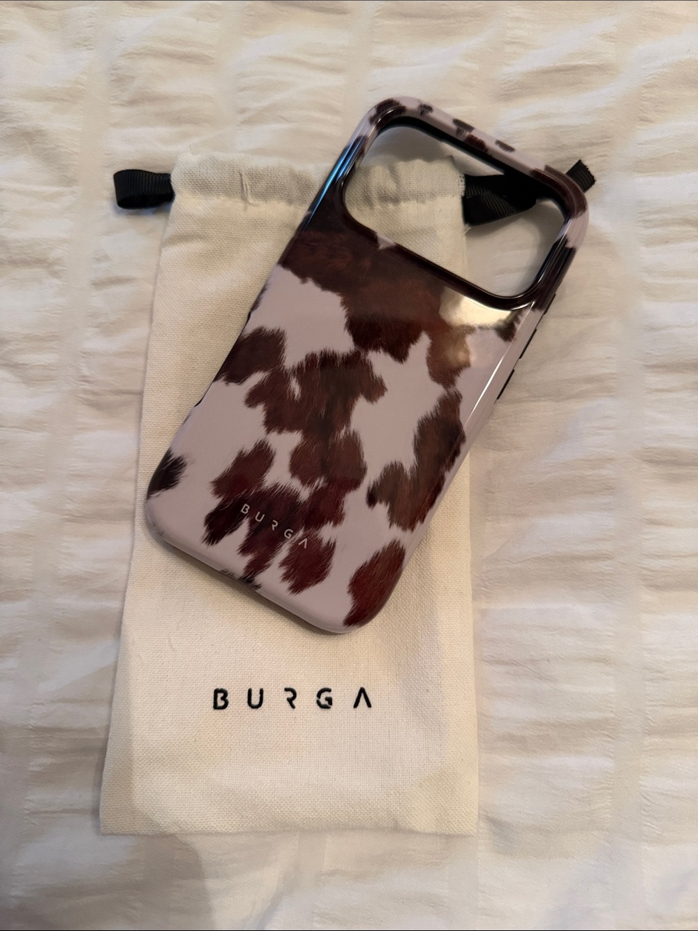 Burga Brown Cow Print Phone Case - iPhone 17 Pro